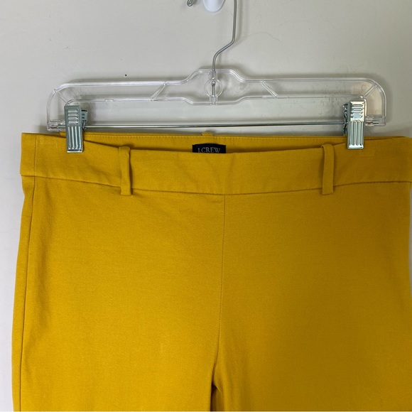 J. Crew Winnie Pant Golden Straw Mustard Yellow Ankle Chino Size 8 - Picture 4 of 13